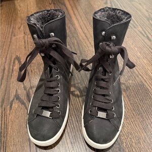 UGG Black Fur-Lined Boots